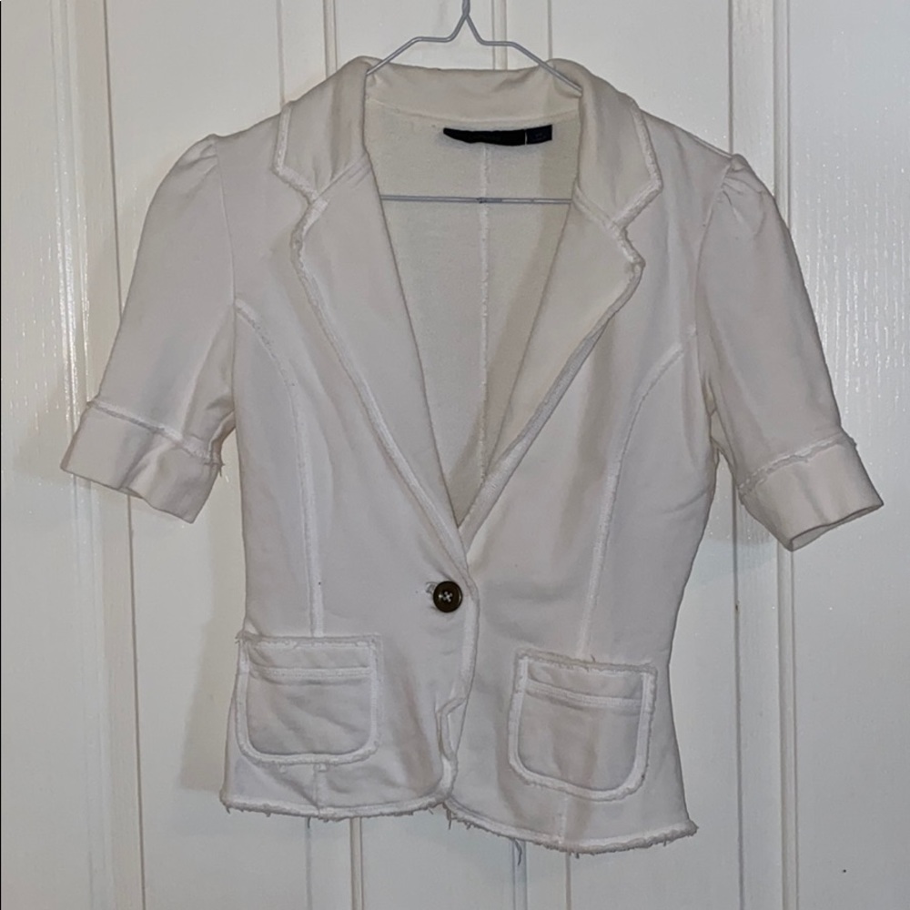 Express Casual cotton short sleeve jacket blazer
